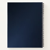 Minimalistisches Business-Notebook Notizblock (Rückseite)