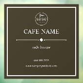 Minimalistisches Cafe Restaurant Schild Name Logo (Blatt 3)