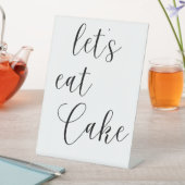 Minimalistisches Cake Sign Sockelschild (In Situ)