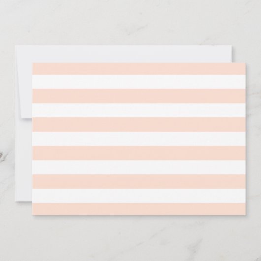 Minimalistisches Calligraphy Script-Peach-Foto Save The Date (Rückseite)