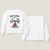 Minimalistisches Campfire Icon Design, Camping (Design Vorderseite & Rückseite)