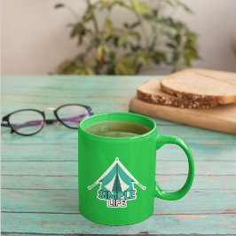 Minimalistisches Camping-Design "Simple Life" Kaffeetasse