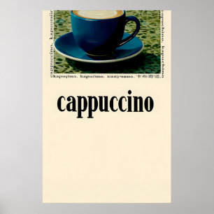 Minimalistisches Cappuccino-Kaffee-Poster Moderne Poster