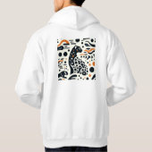 Minimalistisches Cheetah Spot Hooded Sweatshirt (Rückseite)