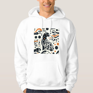 Minimalistisches Cheetah Spot Hooded Sweatshirt