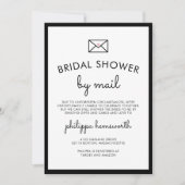 Minimalistisches Chic-Brautparty per Mail Einladung (Vorderseite)