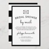 Minimalistisches Chic-Brautparty per Mail Einladung (Vorne/Hinten)