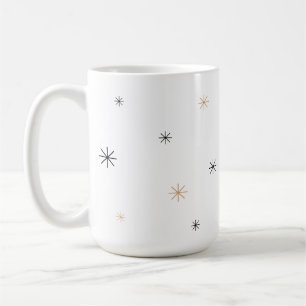 Minimalistisches Chic Schwarz + Gold Anpassbares S Kaffeetasse