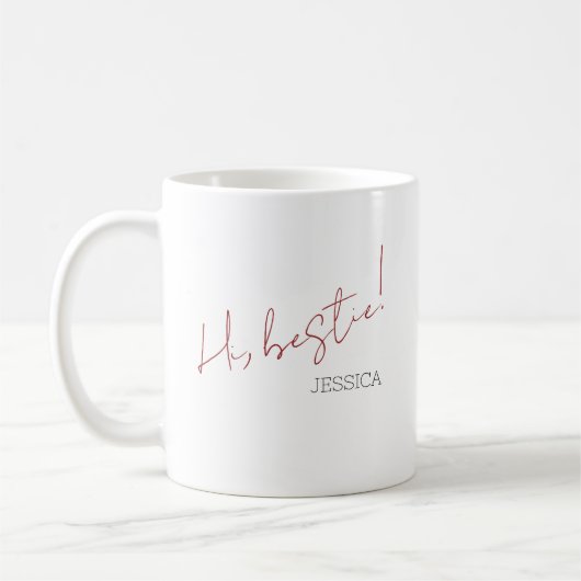 Minimalistisches Chic-Skript für den einfachen Gal Kaffeetasse (Links)