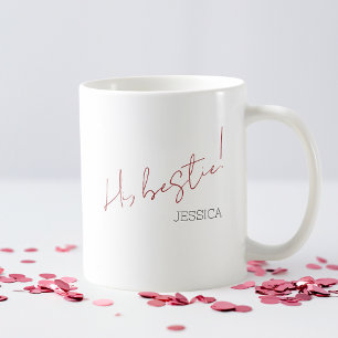 Minimalistisches Chic-Skript für den einfachen Gal Kaffeetasse