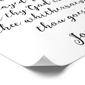 Minimalistisches Christliches Angebot Poster (Ecke)