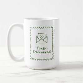 Minimalistisches christliches inspirierendes Brief Kaffeetasse