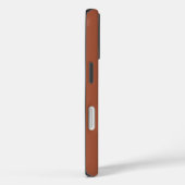 Minimalistisches Cinnamon Brown Monogramm Name Cas Case-Mate iPhone Hülle (Rückseite / Rechts)