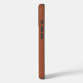 Minimalistisches Cinnamon Brown Monogramm Name Cas Case-Mate iPhone Hülle (Rückseite / Links)