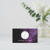 Minimalistisches Circle Face-Logo für moderne Make Visitenkarte (Stehend Vorderseite)