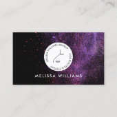 Minimalistisches Circle Face-Logo für moderne Make Visitenkarte (Vorderseite)