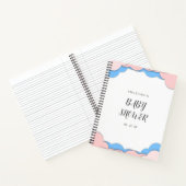 Minimalistisches Cloud Baby Duschgeschenk-Liste Notizblock (Innenseite)