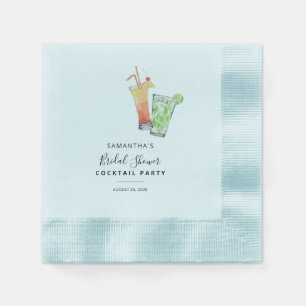 Minimalistisches Cocktail Party Brautparty Papier Serviette