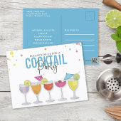 Minimalistisches Cocktail Party Moderne Einladung Postkarte