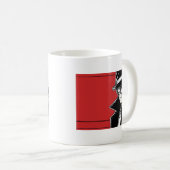Minimalistisches Comic Männer Kaffeetasse (VorderseiteRechts)