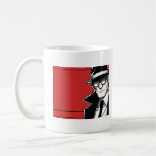 Minimalistisches Comic Männer Kaffeetasse