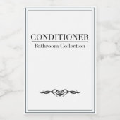 Minimalistisches Conditioner-Set Lebensmitteletikett (Einzelnes Label)