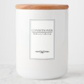 Minimalistisches Conditioner-Set Lebensmitteletikett (Vorderseite)