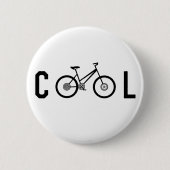 Minimalistisches Cooles Fahrrad-Geschenk Button (Vorderseite)