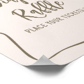 Minimalistisches Coquette Baby Duschdusche Windelw Poster (Ecke)