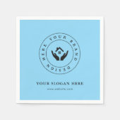 Minimalistisches Corporate Branding Designpapier N Serviette (Vorderseite)