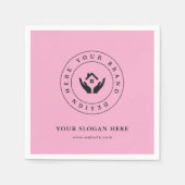 Minimalistisches Corporate Branding Designpapier N Serviette (Vorderseite)