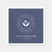 Minimalistisches Corporate Branding Designpapier N Serviette (Vorderseite)