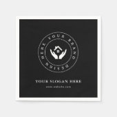 Minimalistisches Corporate Branding Designpapier N Serviette (Vorderseite)