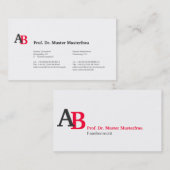 Minimalistisches Corporate Design Visitenkarte (Vorne/Hinten)