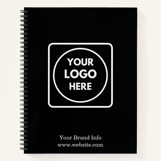 Minimalistisches Corporate Notebook | Individuelle Notizblock (Vorderseite)