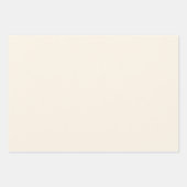 Minimalistisches, cremefarbenes schlicht elegantes geschenkpapier set (Vorderseite 2)