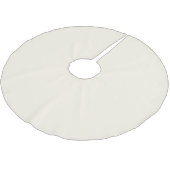 Minimalistisches, cremefarbenes schlicht elegantes polyester weihnachtsbaumdecke (Schrägansicht)