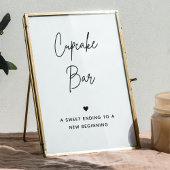 Minimalistisches Cupcake Bar Sign | Dessert Table Poster