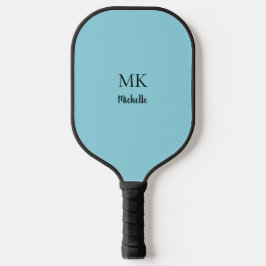 Minimalistisches Cyan-Blau-Pickleball-Schläger mit Pickleball Schläger