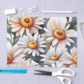 Minimalistisches Daisies Muster Seidenpapier (Handwerk)