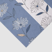 Minimalistisches Daisy-Blumenmuster (1) Seidenpapier (Detail)