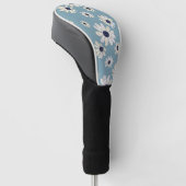 Minimalistisches Daisy-Blumenmuster (2) Golf Headcover (angewinkelt)