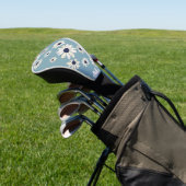 Minimalistisches Daisy-Blumenmuster (2) Golf Headcover (In SItu)