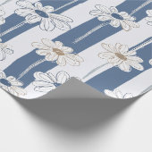 Minimalistisches Daisy-Blumenmuster (3) Geschenkpapier (Ecke)