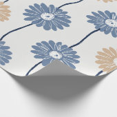 Minimalistisches Daisy-Blumenmuster (6) Geschenkpapier (Ecke)