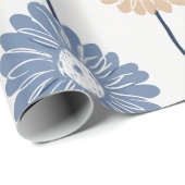 Minimalistisches Daisy-Blumenmuster (6) Geschenkpapier (Rolleneckpunkt)