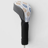 Minimalistisches Daisy-Blumenmuster (6) Golf Headcover (angewinkelt)