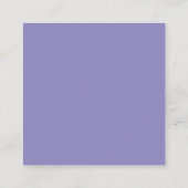 Minimalistisches Danke Lavendel Silber Begleitkarte (Rückseite)