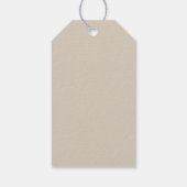 minimalistisches Dankeschön an Baby Dusche Foto Geschenkanhänger (Rückseite)