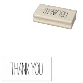 Minimalistisches Dankeschön Gummistempel (Stempel)